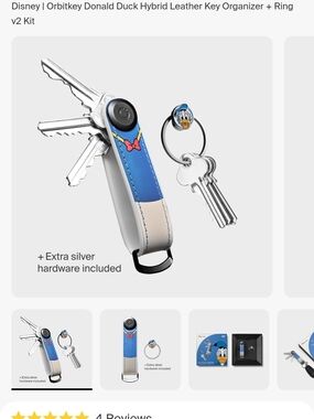 Disney Donald Duck Key Organiser Gift Set - Blue & Cream